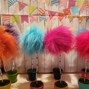 5 single Truffula trees with plain pots